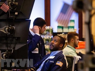 Thị trường giao dịch chứng khoán phố Wall. (Ảnh: THX/TTXVN).