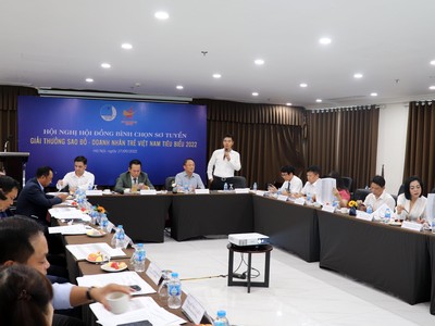 Hội nghị Hội đồng bình chọn Sơ tuyển giải thưởng Sao Đỏ - Doanh nhân trẻ Việt Nam tiêu biểu 2022.