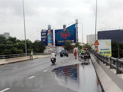 Cầu vượt Nguyễn Hữu Cảnh. (Nguồn: TTXVN)