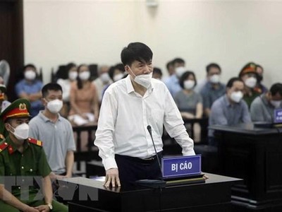 Bị cáo Trương Quốc Cường tại phiên xét xử sơ thẩm. (Nguồn: TTXVN)