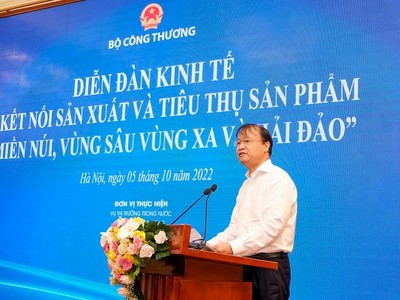 Thứ trưởng Bộ Công thương Đỗ Thắng Hải phát biểu khai mạc Diễn đàn.