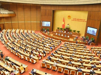 Một phiên hop tại kỳ họp bất thường của Quốc hội khoá XV.