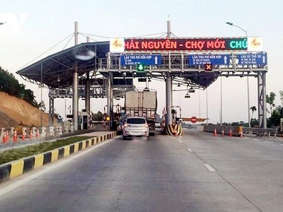 Trạm thu phí dự án BOT Thái Nguyên - Chợ Mới.