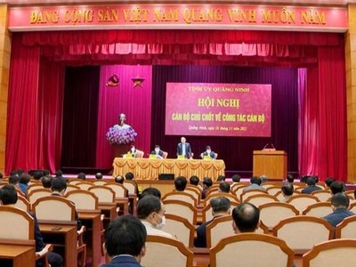 Tỉnh Quảng Ninh tổ chức Hội nghị cán bộ chủ chốt về công tác cán bộ. (Nguồn: baoquangninh)