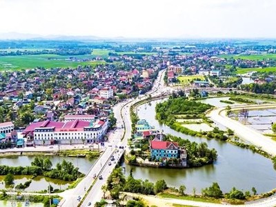 Một góc thị trấn Thạch Hà, Hà Tĩnh.