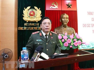 Trung tướng Nguyễn Hải Trung, Giám đốc Công an thành phố Hà Nội. (Ảnh: Phạm Kiên/TTXVN).