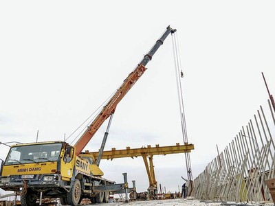 Thi công tuyến đường kết nối giữa cao tốc Cầu Giẽ (tỉnh Ninh Bình) với Quốc lộ 1.