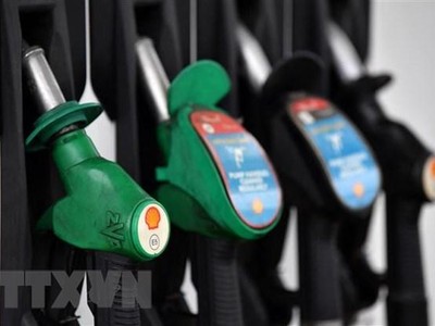 Một trạm xăng ở London, Anh. (Ảnh: AFP/TTXVN)