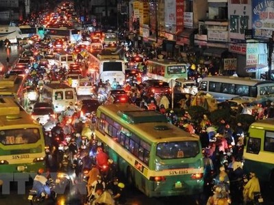 Kẹt xe tại Thành phố Hồ Chí Minh. (Ảnh minh họa. Nguồn: TTXVN)