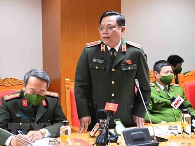 Trung tướng Nguyễn Hải Trung, Giám đốc Công an thành phố Hà Nội. (Ảnh: Phạm Kiên/TTXVN)