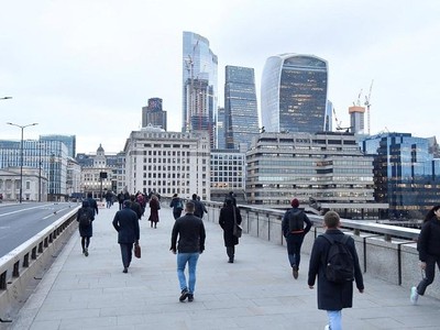 Quận trung tâm tài chính City of London, Vương quốc Anh. Ảnh: AFP.