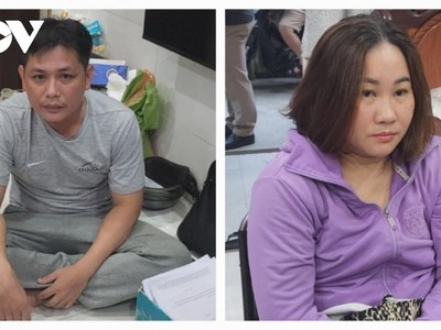 Phan Văn Tú và vợ Ngô Phương Tuyền.