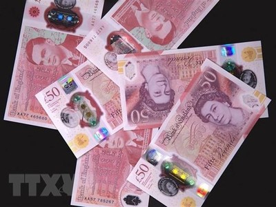 Đồng bảng của Anh. (Ảnh: AFP/TTXVN)