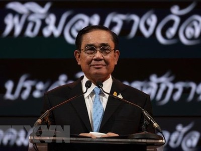 Thủ tướng Thái Lan Prayut Chan-o-cha phát biểu tại Bangkok. (Ảnh: AFP/TTXVN)