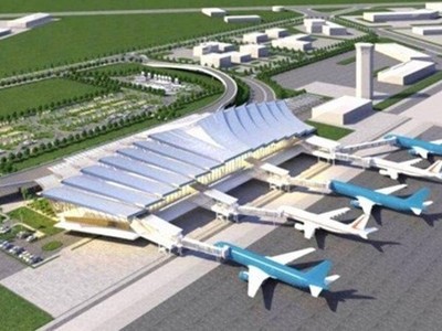 Phối cảnh một cảng hàng không.