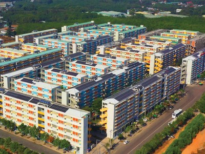 Sản phẩm nhà ở xã hội được coi là một trong những chiếc chìa khoá để giải bài toán thanh khoản cho thị trường bất động sản.