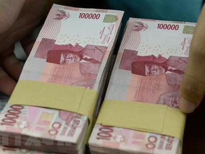 Đồng rupiah của Indonesia. (Ảnh: AFP/TTXVN)
