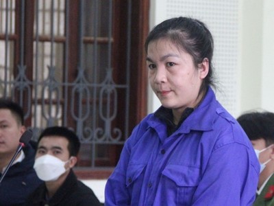 Bị cáo Nguyễn Thị Vân tại phiên tòa.