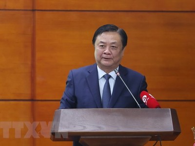 Bộ trưởng Bộ Nông nghiệp và Phát triển Nông thôn Lê Minh Hoan. (Ảnh: Dương Giang/TTXVN)