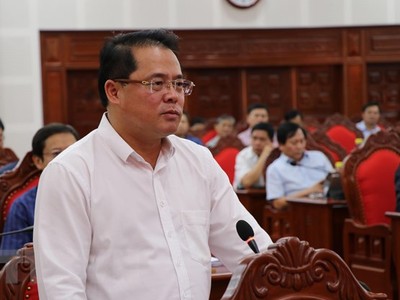 Miễn nhiệm chức vụ Phó Chủ tịch Ủy ban Nhân dân tỉnh Gia Lai nhiệm kỳ 2021-2026 đối với ông Hồ Phước Thành. (Ảnh: Hồng Điệp/TTXVN).