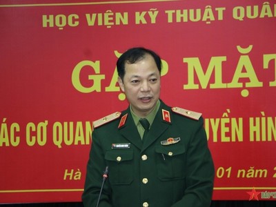 Thiếu tướng Nguyễn Minh Thắng, Phó chính ủy Học viện Kỹ thuật Quân sự giữ chức Chính ủy Bộ Tư lệnh Tác chiến không gian mạng, Bộ Quốc phòng. Ảnh: Hồng Uyên/qdnd.vn.