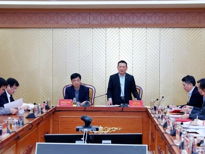 Bộ trưởng Bộ Tài chính Hồ Đức Phớc phát biểu tại Hội nghị. (Ảnh: Phạm Hậu/TTXVN)