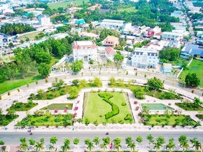 Khu hành chính huyện Tịnh Biên. (Ảnh: Báo An Giang)