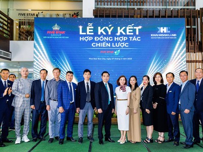 Tập đoàn Quốc tế Năm Sao ký kết hợp tác chiến lược cùng Tập đoàn Khải Hoàn Land
