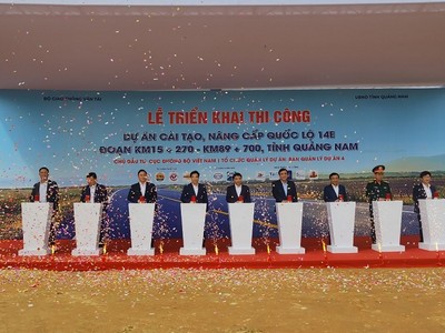 Khởi công Dự án cải tạo, nâng cấp Quốc lộ 14E đoạn Km15 + 270 đến Km 89 + 700.