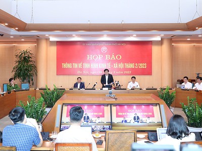 Tổng thu ngân sách nhà nước trên địa bàn TP. Hà Nội thực hiện 2 tháng đầu năm 108.761 tỷ đồng, đạt 30,8% dự toán.