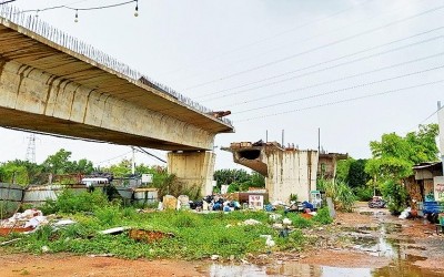 Dự án cầu Nam Lý, TP. Thủ Đức được đầu tư bằng vốn ngân sách nhưng giải ngân rất thấp do vướng giải phóng mặt bằng.