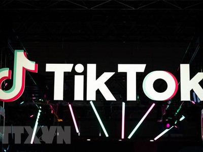 Biểu tượng ứng dụng TikTok. (Ảnh: AFP/TTXVN)