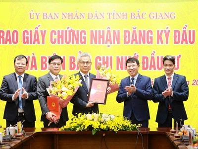 Các dự án đầu tư quy mô lớn trong quý đầu năm đều thuộc tỉnh Bắc Giang.