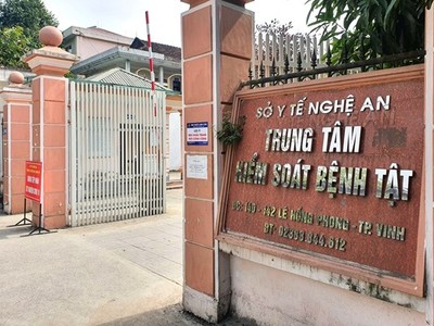 Trung tâm kiểm soát bệnh tật tỉnh Nghệ An.