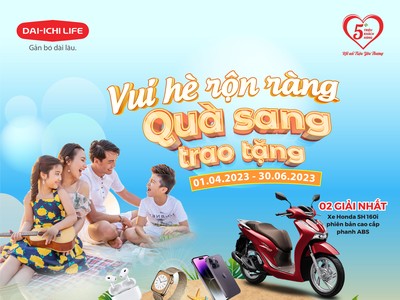 Dai-ichi Life Việt Nam triển khai chương trình khuyến mại “Vui hè rộn ràng, Quà sang trao tặng”