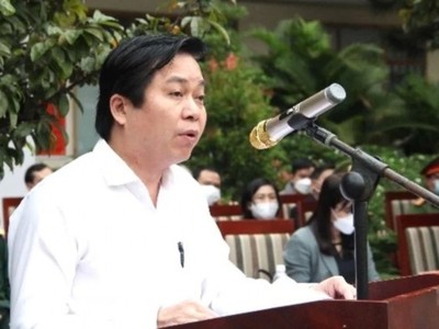 Ông Hồ Văn Khoa, Phó Bí thư Quận ủy, Chủ tịch Ủy ban Nhân dân quận Cẩm Lệ.