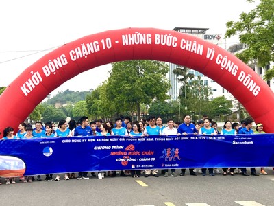 Chặng 10 - Những bước chân vì cộng đồng tổ chức phát động tại tỉnh Lào Cai và có quy mô toàn quốc.