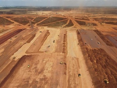 San nền tại sân bay Long Thành. Ảnh minh họa.(Ảnh: Công Phong/TTXVN).