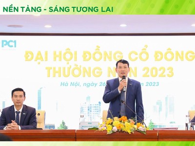 ĐHCĐ Tập đoàn PC1 (PC1): Đặt mục tiêu tổng doanh thu đạt 9.450 tỷ đồng, chia cổ tức 15%