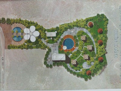 Mặt bằng quy hoạch chung Dự án Khu du lịch nghỉ dưỡng cao cấp Thiên Khánh.