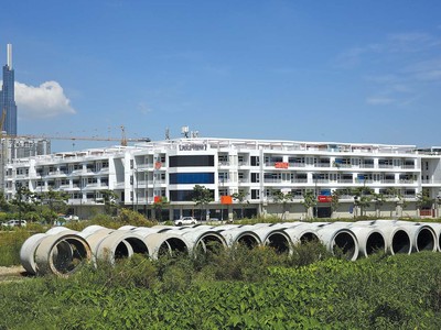 Hàng trăm dự án bị tắc sổ hồng do không tính được tiền sử dụng đất. Trong ảnh: Dự án Lake View của Novaland. Ánh: Lê Toàn.