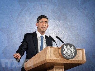 Thủ tướng Anh Rishi Sunak. (Ảnh: AFP/TTXVN)