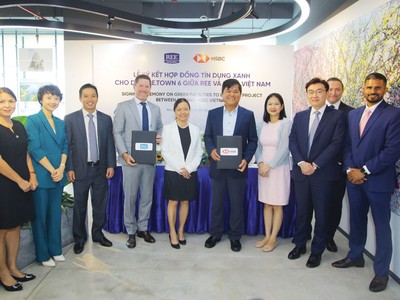 HSBC và REE ký kết hợp đồng tín dụng xanh cho dự án E-Town 6.