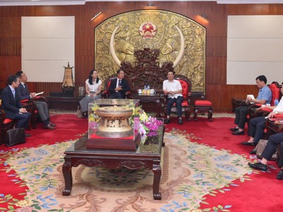 Quang cảnh buổi làm việc. Ảnh: Phạm Đăng.