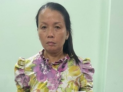 Đối tượng Trần Thị Ngọc Dung. (Ảnh: TTXVN phát)