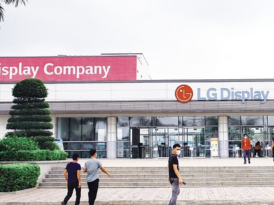 Tập đoàn LG đã đầu tư ở Hải Phòng 7,24 tỷ USD, trong đó ngoài LG Innotek, còn có LG Display... Ảnh: Đức Thanh.