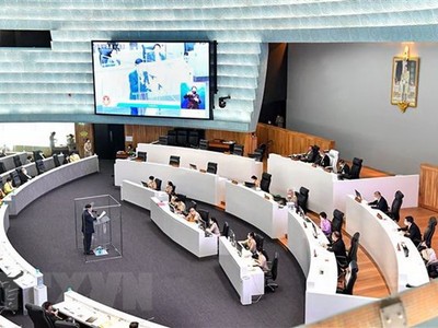 Quang cảnh một phiên họp Quốc hội Thái Lan tại Bangkok. (Ảnh: AFP/TTXVN).