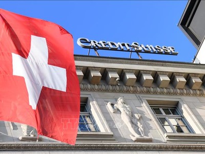 Chi nhánh ngân hàng Credit Suisse ở Lucerne, Thụy Sĩ. Ảnh: THX/TTXVN