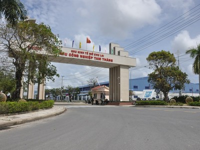 Khu công nghiệp Tam Thăng tỉnh Quảng Nam. Ảnh Hoàng Anh.