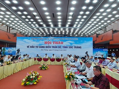 Lãnh đạo tỉnh Sóc Trăng và Bộ Giao thông vận tải chủ trì Hội thảo về đầu tư cảng biển Trần Đề.